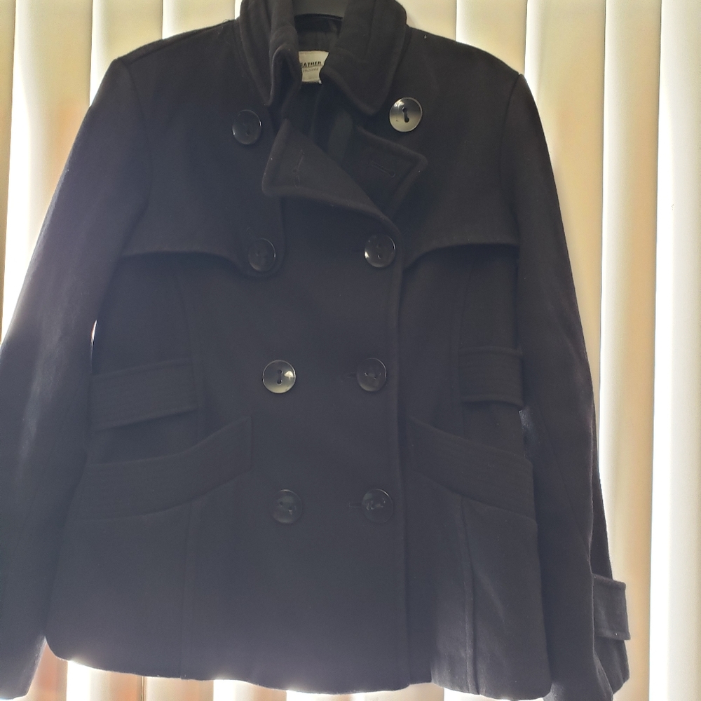 Black peacoat